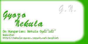 gyozo nekula business card